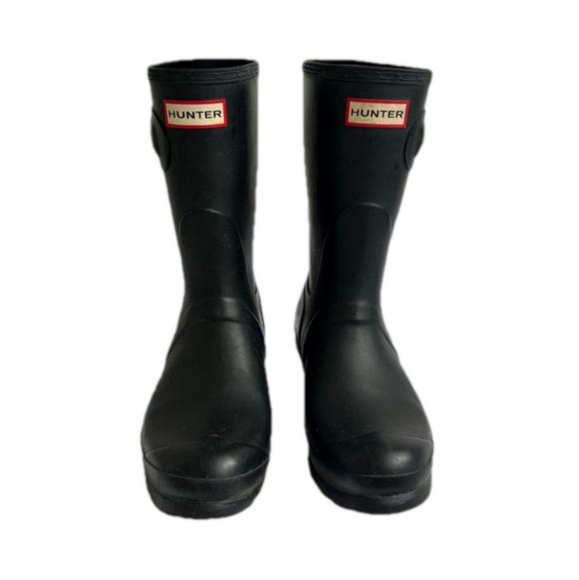 Hunter Black Rain Boots women’s Size 9 - Picture 1 of 6